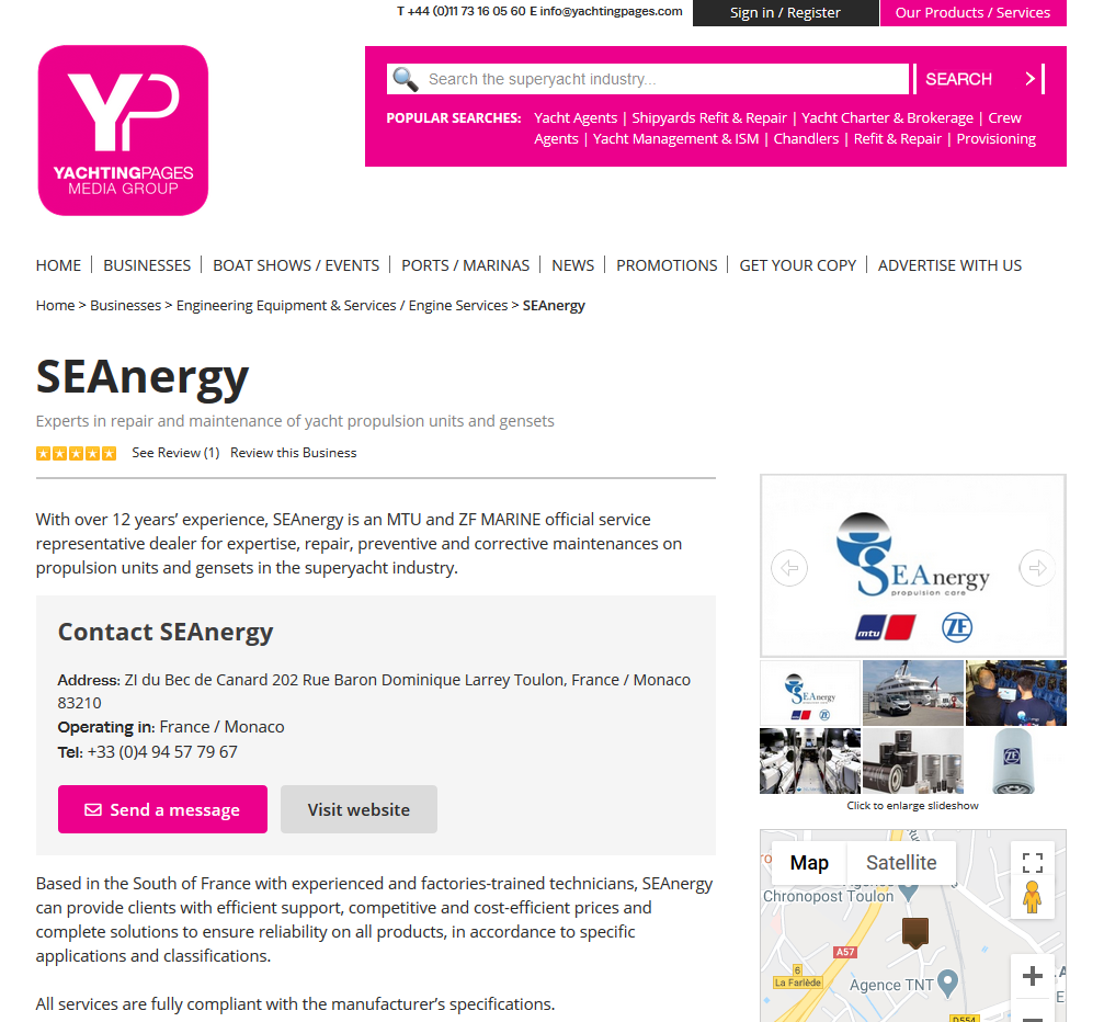 SEAnergy Yachting Pages